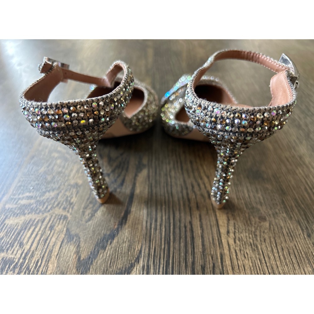 Kurt Geiger London Bond Crystal Embellished d'Orsay Pumps Size 5.5 Heels EU 35.5 - Picture 4 of 8